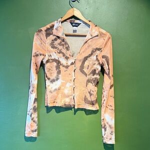 Kim Shui Tie-Dye Button-Up Women's Top